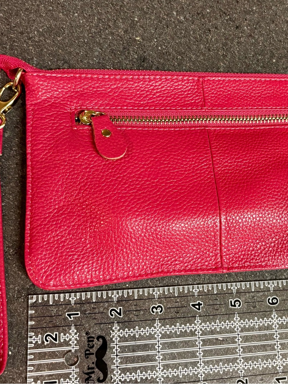 Hot Pink/Magenta Colored Wristlet Clutch